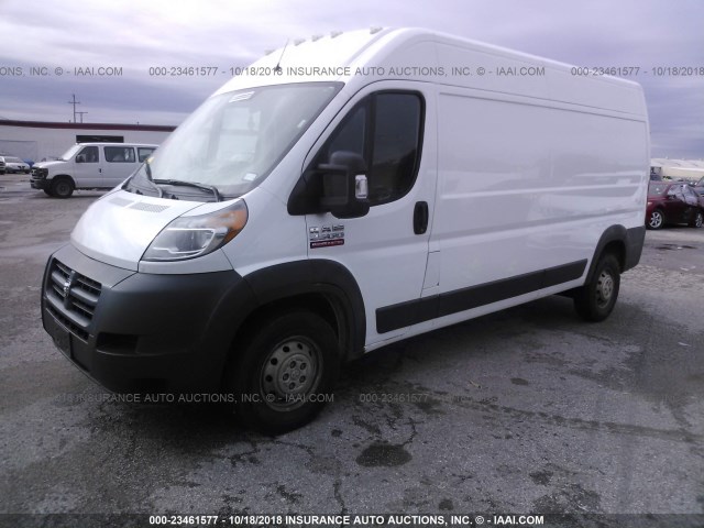 3C6TRVDG2HE536952 - 2017 RAM PROMASTER 2500 2500 HIGH WHITE photo 2