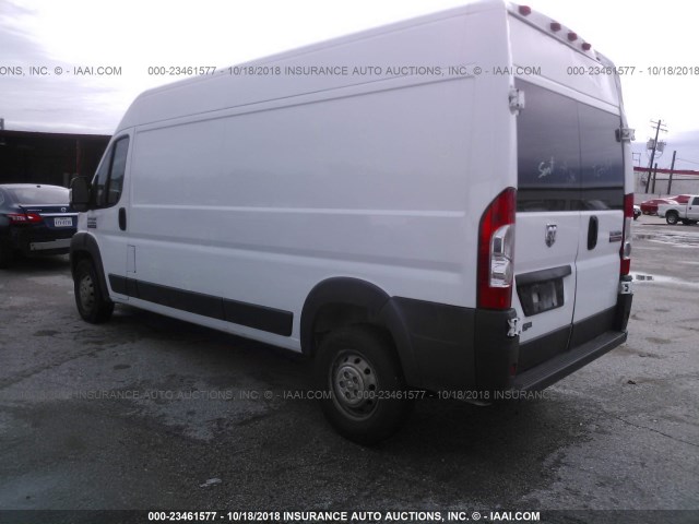 3C6TRVDG2HE536952 - 2017 RAM PROMASTER 2500 2500 HIGH WHITE photo 3