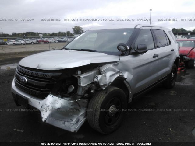 1FM5K8AR1DGA89100 - 2013 FORD EXPLORER POLICE INTERCEPTOR SILVER photo 2