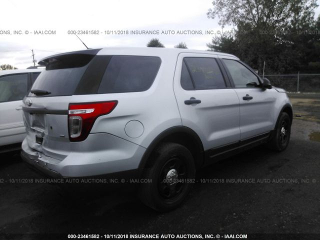1FM5K8AR1DGA89100 - 2013 FORD EXPLORER POLICE INTERCEPTOR SILVER photo 4