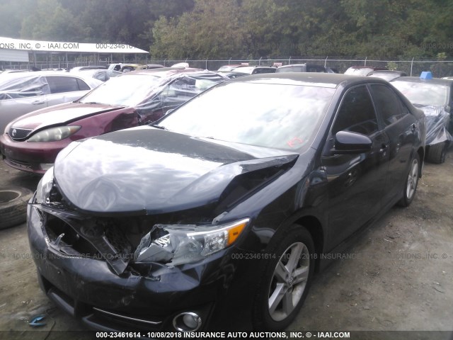 4T1BF1FK2EU461721 - 2014 TOYOTA CAMRY L/SE/LE/XLE Tünd mavi foto 2