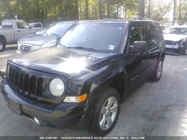 1C4NJRCB1FD244374 - 2015 JEEP PATRIOT LIMITED BLACK photo 2