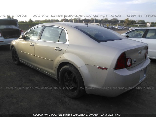 1G1ZB5EB9AF124574 - 2010 CHEVROLET MALIBU LS 棕色 照片 3