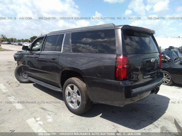 1GNSCHKC7HR230784 - 2017 CHEVROLET SUBURBAN C1500 LT BLACK photo 3