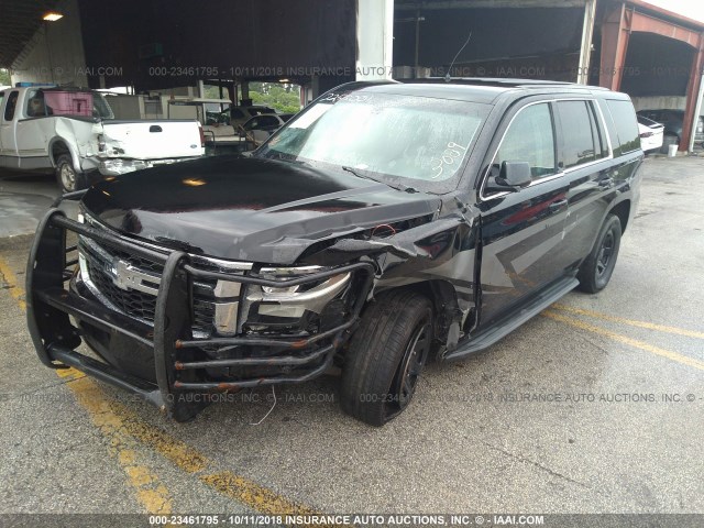 1GNLC2EC4FR547853 - 2015 CHEVROLET TAHOE POLICE BLACK photo 2