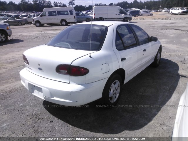 1G1JC524827134587 - 2002 CHEVROLET CAVALIER WHITE photo 4