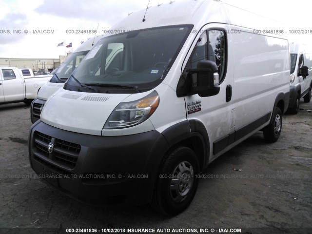 3C6TRVBG1HE551302 - 2017 RAM PROMASTER 1500 1500 HIGH WHITE photo 2