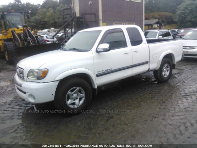 5TBRT34143S336537 - 2003 TOYOTA TUNDRA ACCESS CAB SR5 WHITE photo 2