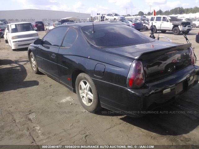 2G1WX12K149283877 - 2004 CHEVROLET MONTE CARLO SS შავი ფოტო 3