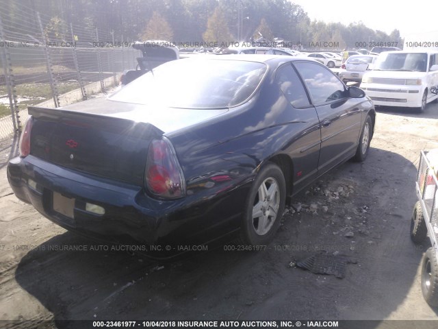 2G1WX12K149283877 - 2004 CHEVROLET MONTE CARLO SS BLACK photo 4