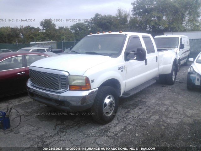 1FTWW33F3XEA93619 - 1999 FORD F350 SUPER DUTY WHITE photo 2