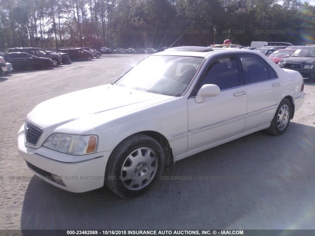 JH4KA96694C001835 - 2004 ACURA 3.5RL WHITE photo 2