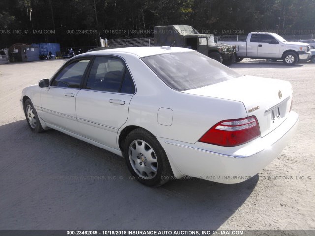 JH4KA96694C001835 - 2004 ACURA 3.5RL WHITE photo 3