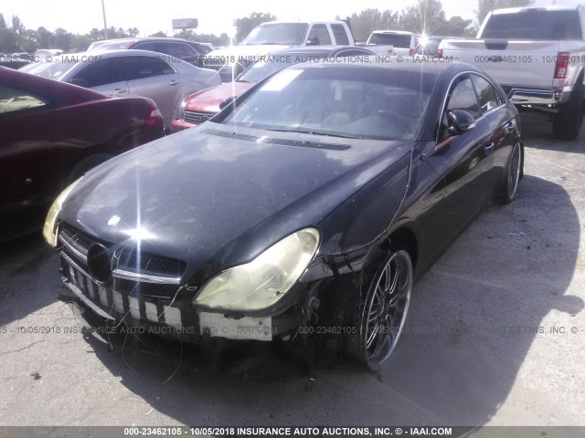 WDDDJ75X46A022217 - 2006 MERCEDES-BENZ CLS 500C BLACK photo 2