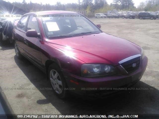 KMHDN46D34U816862 - 2004 HYUNDAI ELANTRA GLS/GT RED photo 1