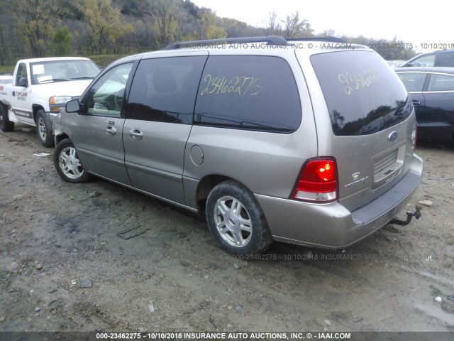 2FMZA52256BA63033 - 2006 FORD FREESTAR SEL TAN photo 3