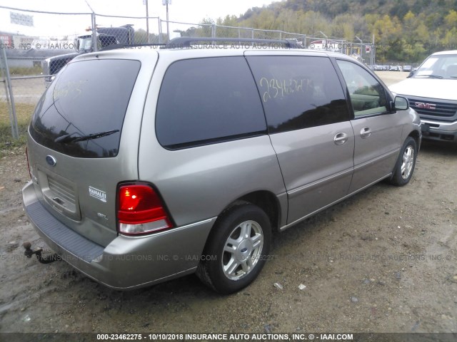 2FMZA52256BA63033 - 2006 FORD FREESTAR SEL TAN photo 4