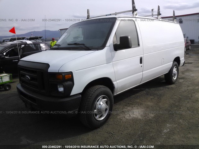 1FTNE2ELXCDB12873 - 2012 FORD ECONOLINE E250 VAN WHITE photo 2