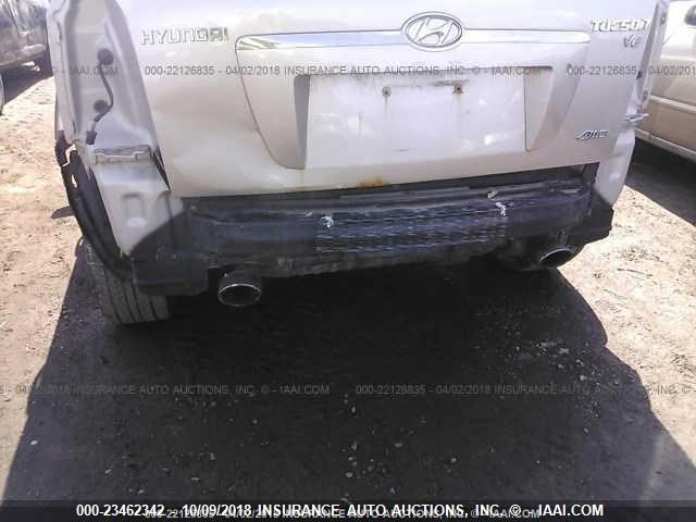 KM8JN72D46U347245 - 2006 HYUNDAI TUCSON GLS/LIMITED SILVER photo 6