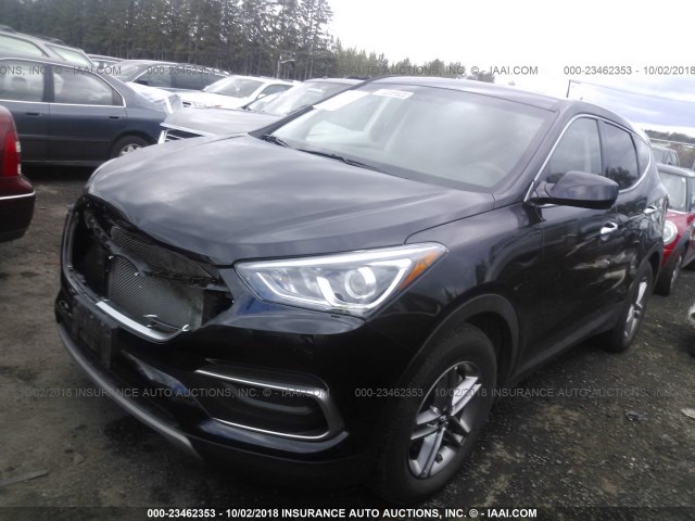 5XYZTDLB2JG552288 - 2018 HYUNDAI SANTA FE SPORT  BLACK photo 2