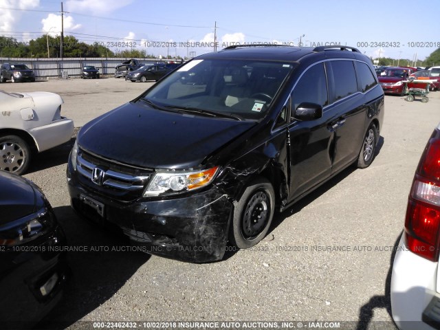5FNRL5H68DB047613 - 2013 HONDA ODYSSEY EXL Schwarz Foto 2