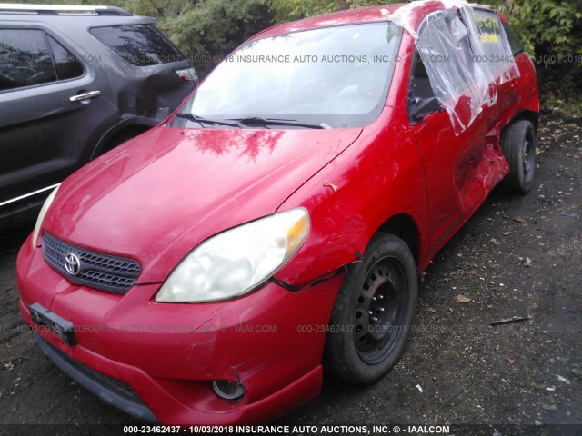 2T1KR32EX6C605151 - 2006 TOYOTA COROLLA MATRIX XR RED photo 2