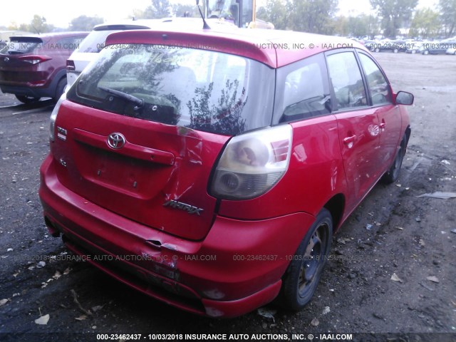 2T1KR32EX6C605151 - 2006 TOYOTA COROLLA MATRIX XR RED photo 4