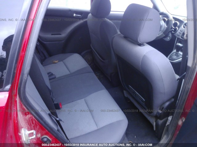 2T1KR32EX6C605151 - 2006 TOYOTA COROLLA MATRIX XR RED photo 8