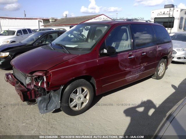 2MRDA20224BJ12005 - 2004 MERCURY MONTEREY MAROON photo 2