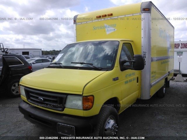 1FDWE35LX3HB03055 - 2003 FORD ECONOLINE E350 SUPER DUTY CTWAY VAN YELLOW photo 2