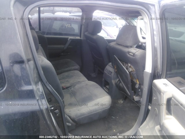 5N1AA08A75N702613 - 2005 NISSAN ARMADA SE/LE BLACK photo 8