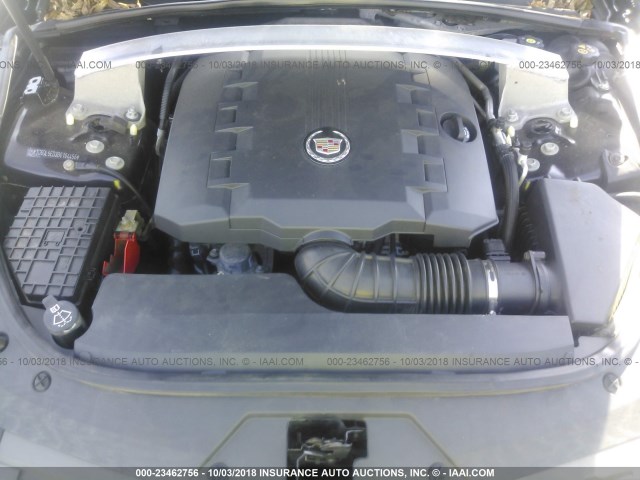 1G6DL5ED3B0104456 - 2011 CADILLAC CTS Черный фото 10