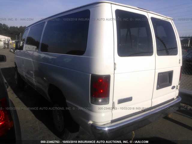 1FBNE31LX6HA03262 - 2006 FORD ECONOLINE E350 SUPER DUTY WAGON WHITE photo 3