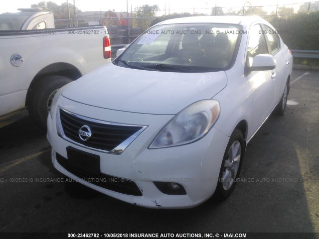 3N1CN7AP9CL900814 - 2012 NISSAN VERSA S/SV/SL WHITE photo 6