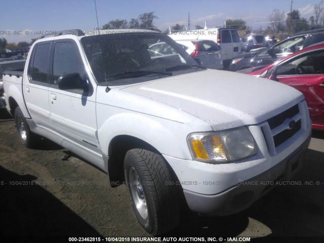 1FMZU77E81UC59184 - 2001 FORD EXPLORER SPORT TR  WHITE photo 1