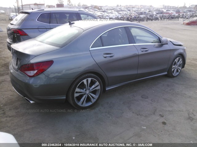 WDDSJ4EB7GN385535 - 2016 MERCEDES-BENZ CLA 250 GRAY photo 4