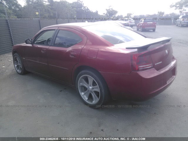 2B3KA53H56H305102 - 2006 DODGE CHARGER R/T RED photo 3