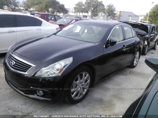 JN1CV6AP9CM627292 - 2012 INFINITI G37 SPORT BLACK photo 2