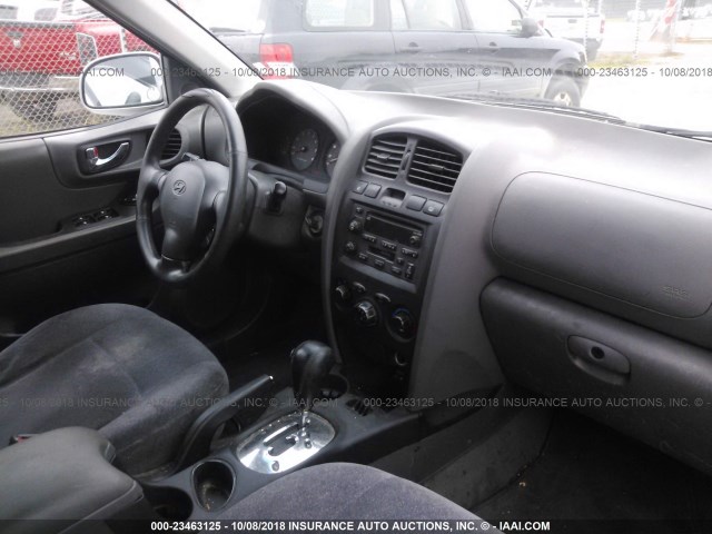 KM8SC73D54U842950 - 2004 HYUNDAI SANTA FE GLS/LX SILVER photo 5