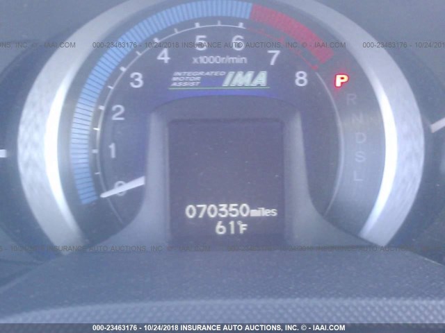 JHMZE2H55AS008183 - 2010 HONDA INSIGHT LX SILVER photo 7