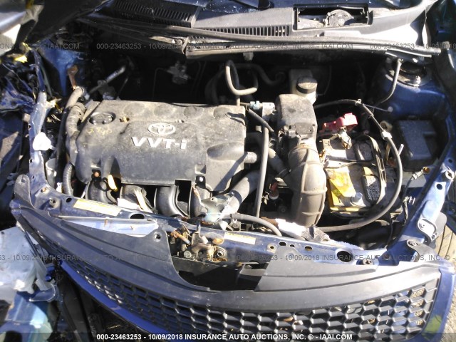 JTKKT624750123376 - 2005 TOYOTA SCION XA ლურჯი ფოტო 10