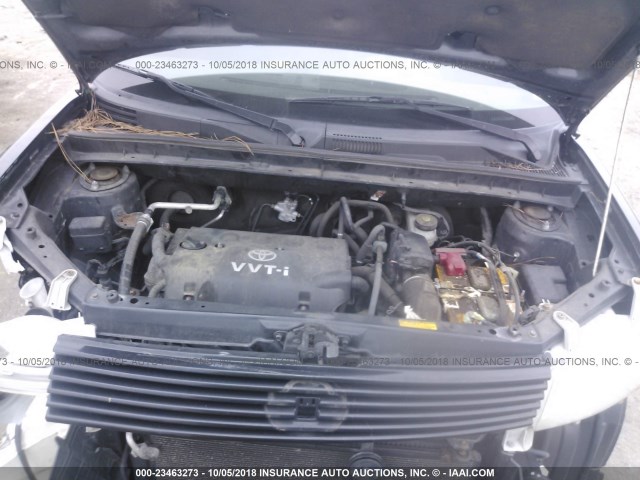 JTLKT324064089351 - 2006 TOYOTA SCION XB შავი ფოტო 10