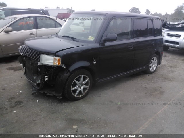 JTLKT324064089351 - 2006 TOYOTA SCION XB შავი ფოტო 2