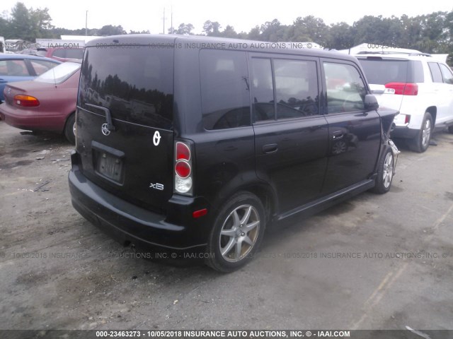 JTLKT324064089351 - 2006 TOYOTA SCION XB შავი ფოტო 4