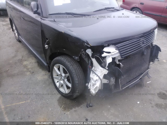 JTLKT324064089351 - 2006 TOYOTA SCION XB შავი ფოტო 6