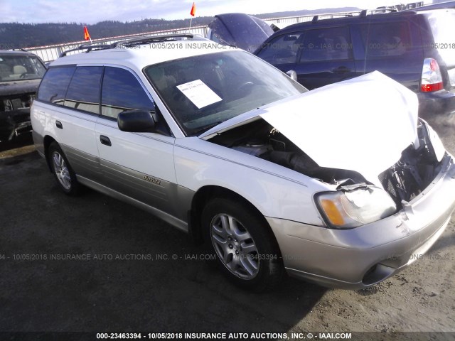 4S3BH675317617343 - 2001 SUBARU LEGACY OUTBACK AWP WHITE photo 1