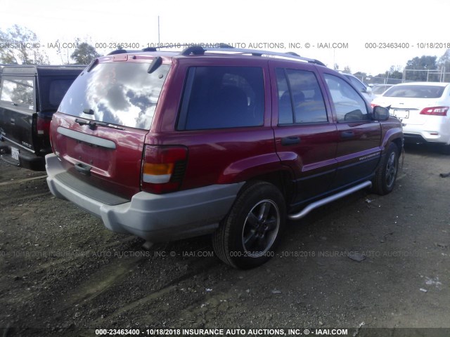 1J4GW48S04C260648 - 2004 JEEP GRAND CHEROKEE LAREDO/COLUMBIA/FREEDOM 红色 照片 4