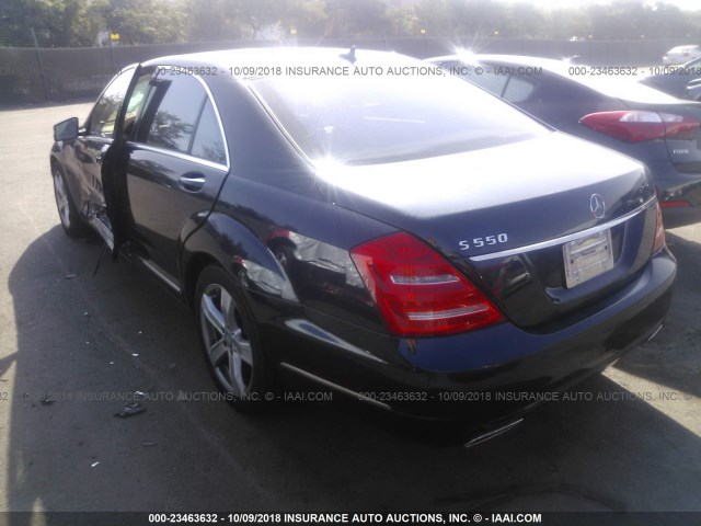 WDDNG7DB1CA423891 - 2012 MERCEDES-BENZ S 550 Dark Blue photo 3