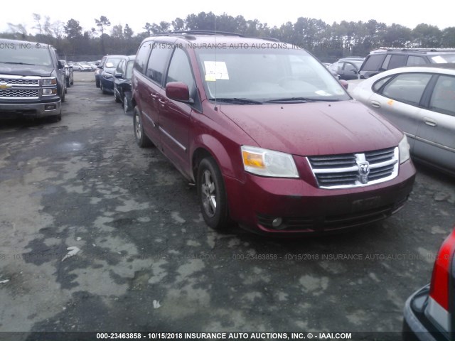 1D8HN54P58B163382 - 2008 DODGE GRAND CARAVAN SXT 红色 照片 1