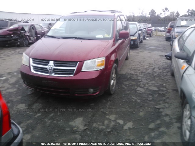 1D8HN54P58B163382 - 2008 DODGE GRAND CARAVAN SXT 红色 照片 2